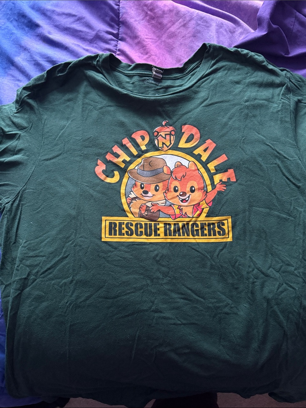 Chip 'n Dale Rescue Rangers Tee Turtle Green tee